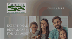 Desktop Screenshot of foothillsdentalassociates.com