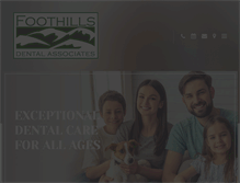 Tablet Screenshot of foothillsdentalassociates.com